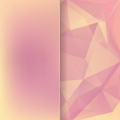 abstract background consisting of pink, yellow triangles 