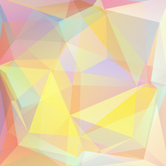 abstract background consisting of yellow, pink, orange triangles