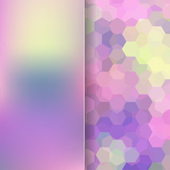 abstract background consisting of pink, yellow hexagons