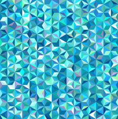 abstract background consisting of small blue, white triangles