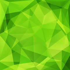 abstract background consisting of green triangles