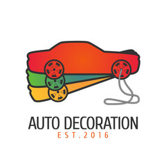 Car paint vector logo template, badge, icon
