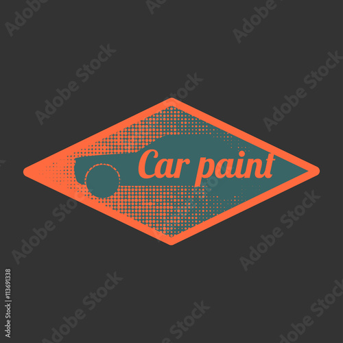 "Car paint vector logo template, badge, icon" Stock image and royalty