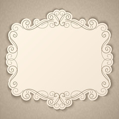 Vintage calligraphy frame
