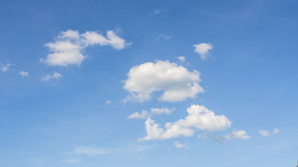 Clouds on blue sky in daylight