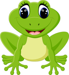 Fototapeta premium Cute frog cartoon