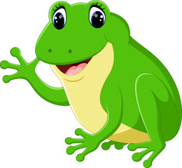 Cute frog cartoon