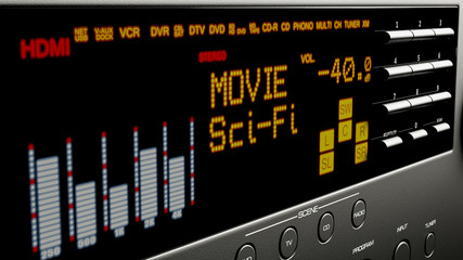 home cinema system multimedia 3d illustration