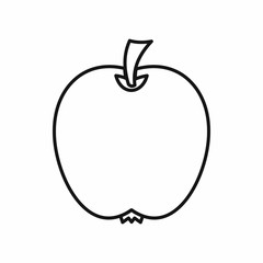 Apple icon, outline style