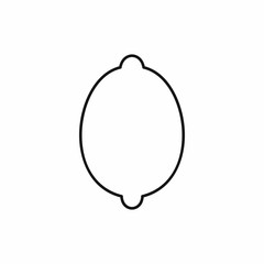 Lemon icon, outline style