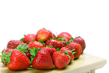 Strawberries isolated on a white
