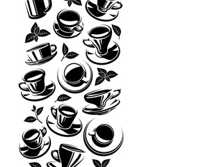 Tea background. Vector