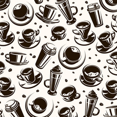 Coffee background. Vector