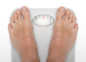 Person Standing On Weighing Scale - Persona in piedi sulla bilancia