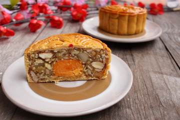 Festival moon cake china dessert