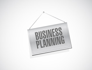 business planning hanging banner sign concept