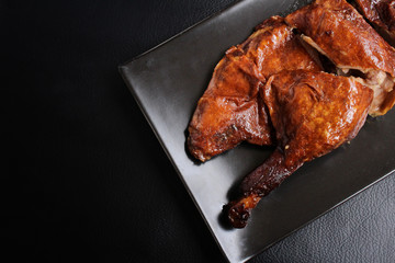 Stewed duck chinese food isolated