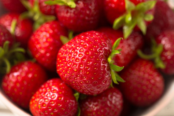 Fresh ripe perfect strawberry. Organic strawberry.