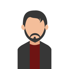 Businesspeople design. person icon. Flat and isolated illustrati