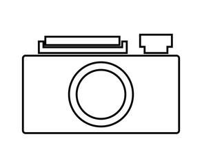 retro camera isolated icon design