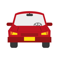 transportation design. car icon. Flat and isolated illustration
