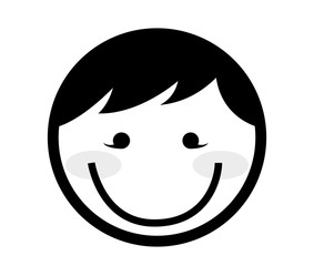 happy man isolated icon design