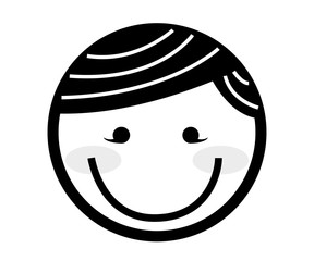 happy man isolated icon design