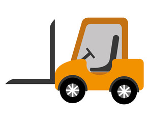 yellow freight car with black wheels and grey chair over isolated background,vector illustration