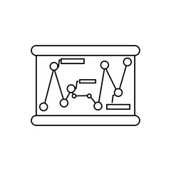 statistics chart , Vector illustration over white background