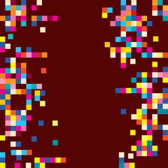 fun pixel squares background design element