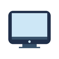 computer monitor , Vector illustration over white background