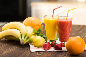 Fresh fruit smoothies
