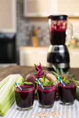 Fresh vegetable smoothies