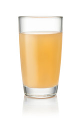 Glass of homemade apple juice
