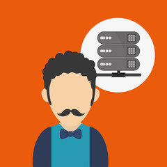 Communication design. Media icon. Flat illustration, vector grap