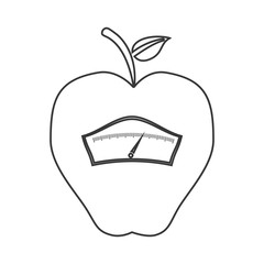 isolated scale  design. Healthy lifestyle concept , vector graph