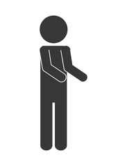 Pictogram concept. Person icon. flat and isolated design