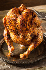 Homemade Grilled Beer Can Chicken