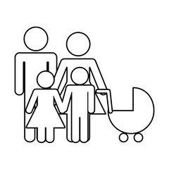 family concept. Pictogram icon.flat and isolated design