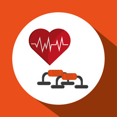 Healthy lifestyle design. bodycare icon. flat illustration, vect