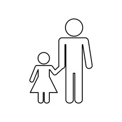 family concept. Pictogram icon.flat and isolated design