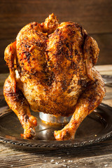 Homemade Grilled Beer Can Chicken
