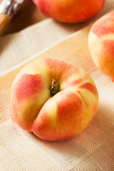 Raw Organic Donut Saturn Peaches