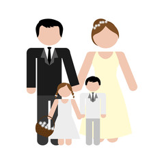 family concept. avatar icon. colofull, flat and isolated design