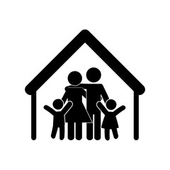 family concept. Pictogram icon.flat and isolated design