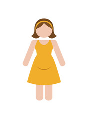 avatar concept. woman icon. colofull, flat and isolated design