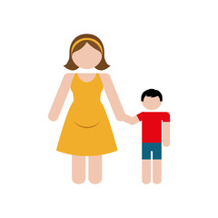 family concept. avatar icon. colofull, flat and isolated design