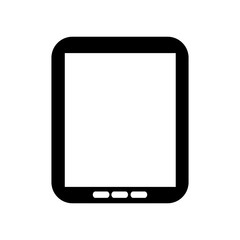 tablet design. gadget concept. silhouette illustration. vector g