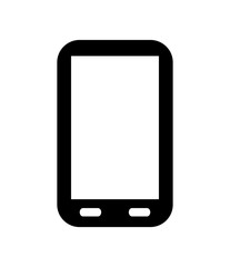 smartphone design. gadget concept. silhouette illustration. vect