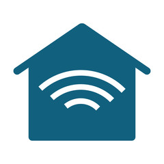 Smart House. Home and technology illustration,  isolated graphic